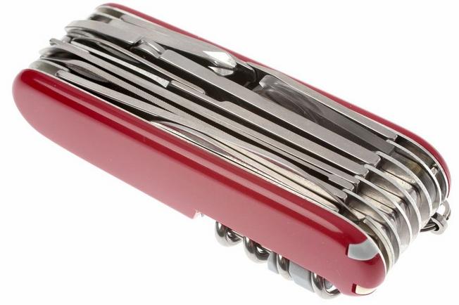 Victorinox Swiss Army Knife 91mm Red SwissChamp 33 Toolbox in Pocket 1.6795