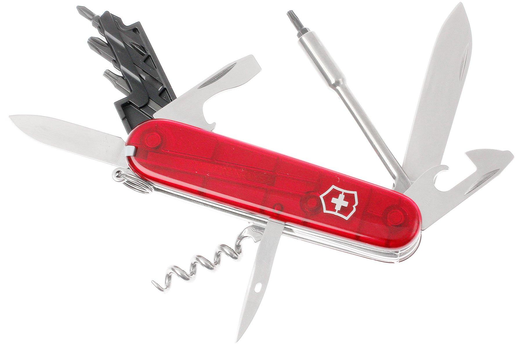 Victorinox CyberTool with 29 functions transparent red Advantageously shopping at Knivesandtools