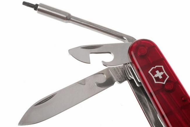 Victorinox CyberTool with 34 functions transparent red