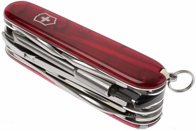 Victorinox CyberTool con 34 utensili, rosso trasparente