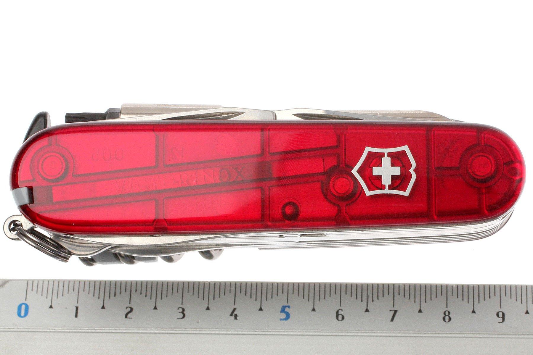 Victorinox CyberTool with 41 functions transparent red