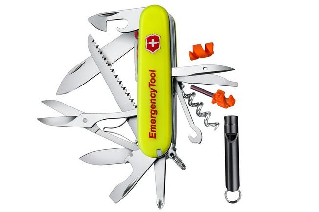 Bild für Victorinox Huntsman Lite Emergency Tool 1.7915.E808 Luminescent Yellow, Schweizer Taschenmesser