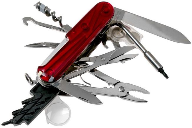 Victorinox CyberTool Lite Swiss pocket knife transparant red