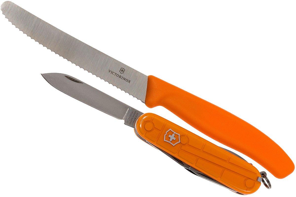 Victorinox Trend Colors 2 couteaux + 1 éplucheur orange