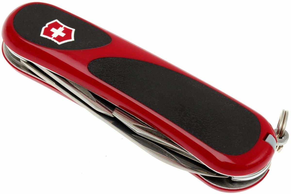 Navaja suiza Victorinox grabada, EvoGrip 10 multiherramienta 3-3/8 cuchillo  rojo, cuchillo de padrino, regalo del día del padre, hecho en Suiza genuino  -  España