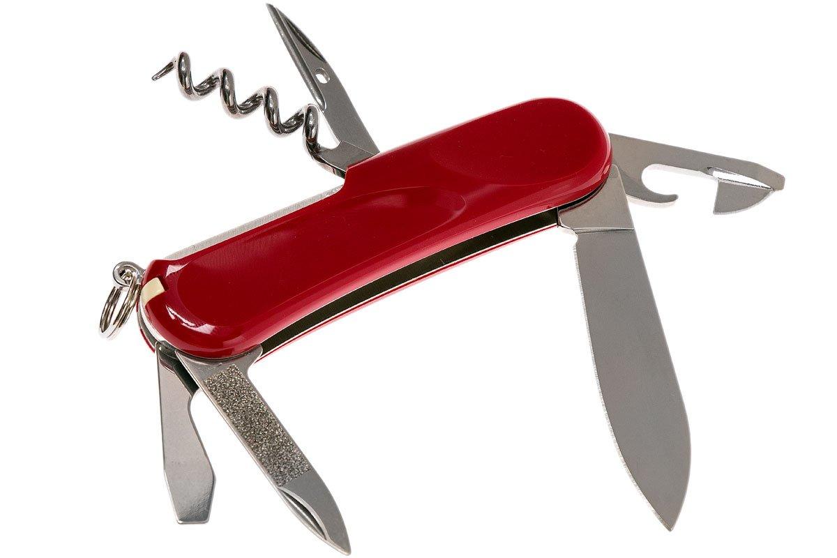 Victorinox Swiss Army Evolution 10 Swiss Army Knife, 13 Functions, Red