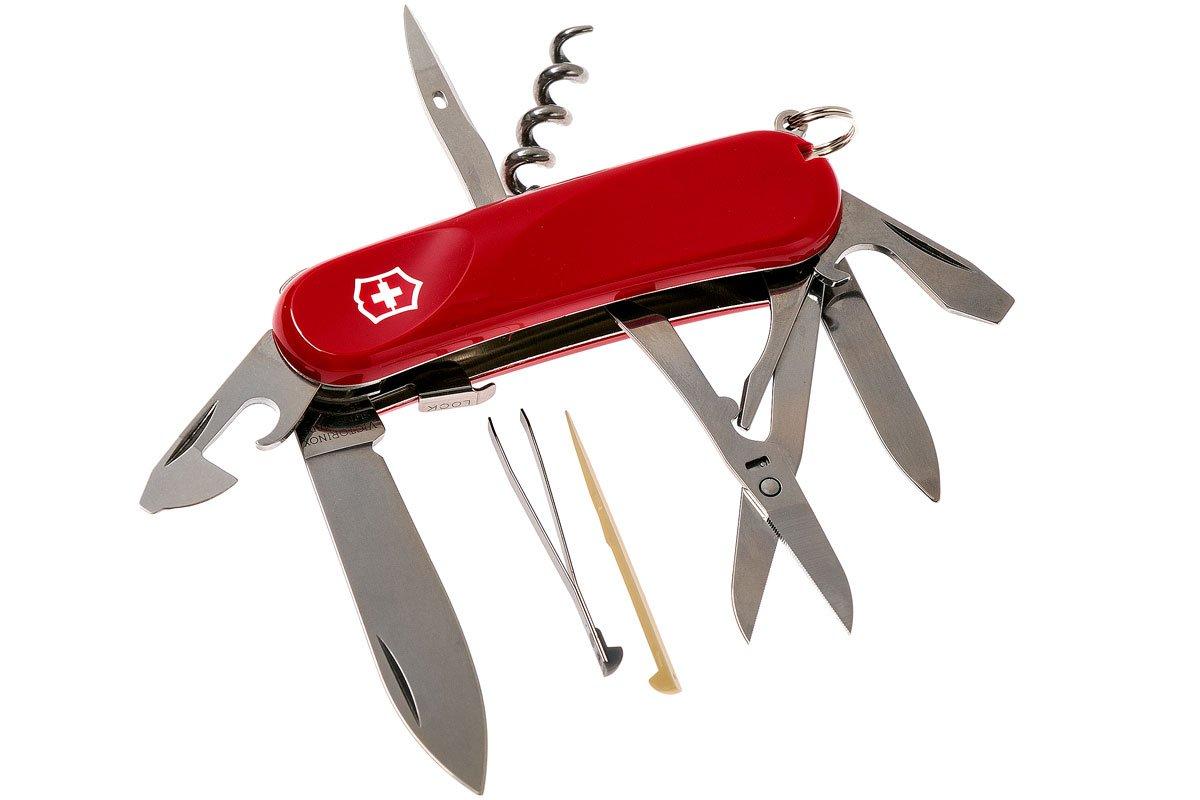  Victorinox Swiss Army Evolution S14 Pocket Knife, Red, 85mm :  Tools & Home Improvement