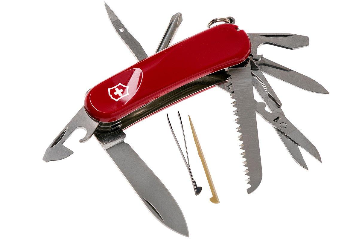 Coltellino svizzero Victorinox Evolution 17 2.3913.SC Rosso con 15 funzioni  tra cui forbici e lima