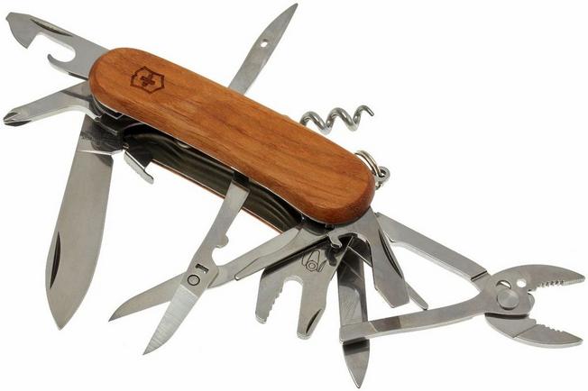 Victorinox Evolution Wood S557 Lockblade Swiss Army Knife