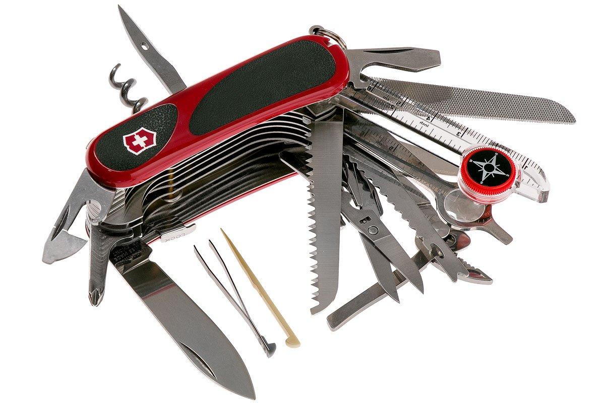  Victorinox Evolution S54 Tool Chest Plus Swiss Army Knife, 32  Function Swiss Made Pocket Knife with Large Blade, Screwdriver and Reamer –  Red : Tools & Home Improvement