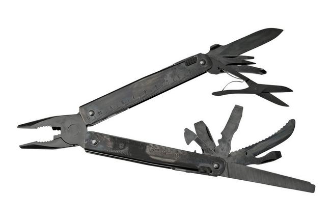 Leatherman Wave Plus Black 17-in-1 Multi-tool with Black Nylon Sheath at  Swiss Knife Shop