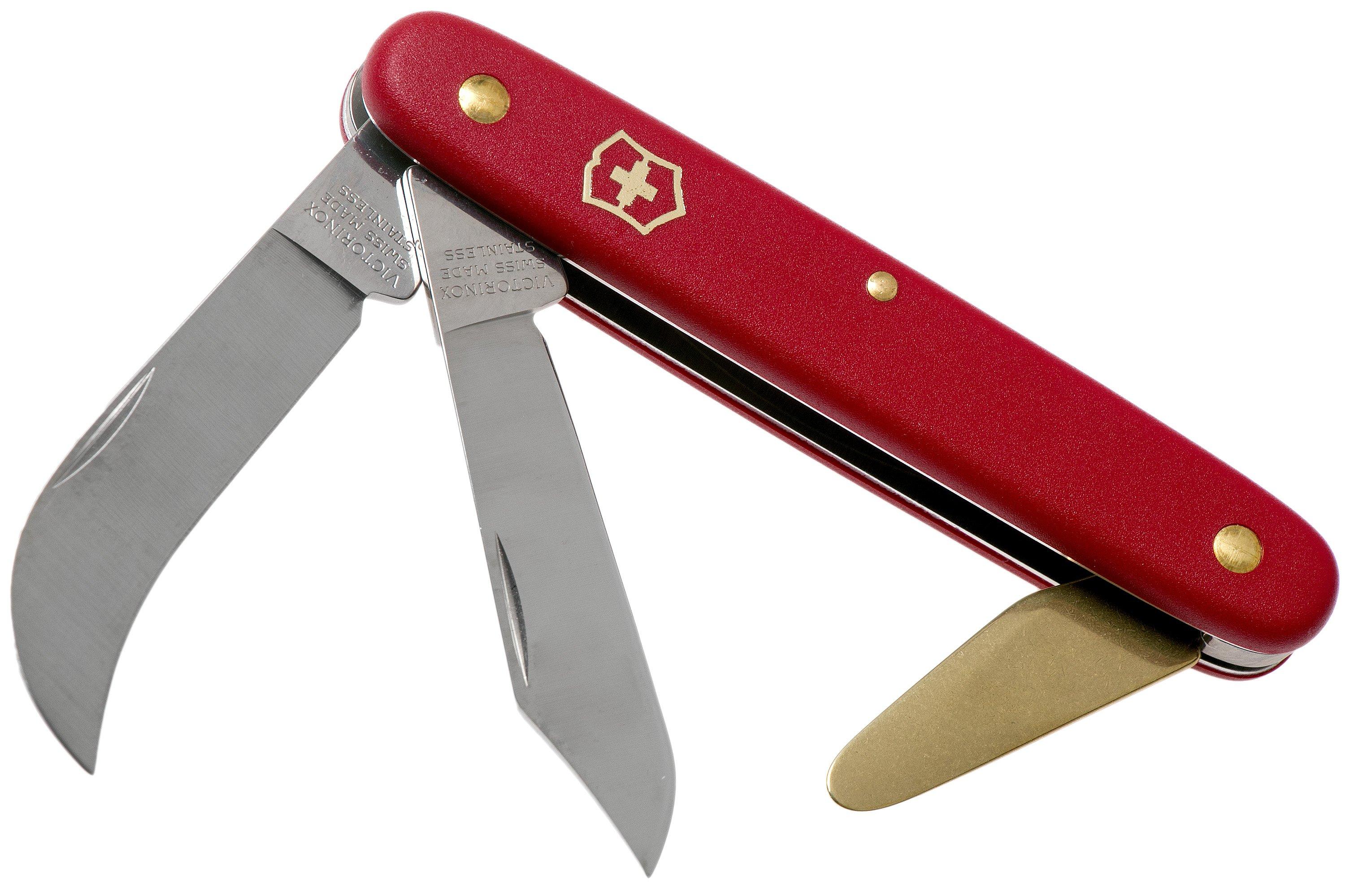 Victorinox - Coltello Sportivo Lama Fissa - BUSHCRAFT - con Fodero in Cuoio  - Small