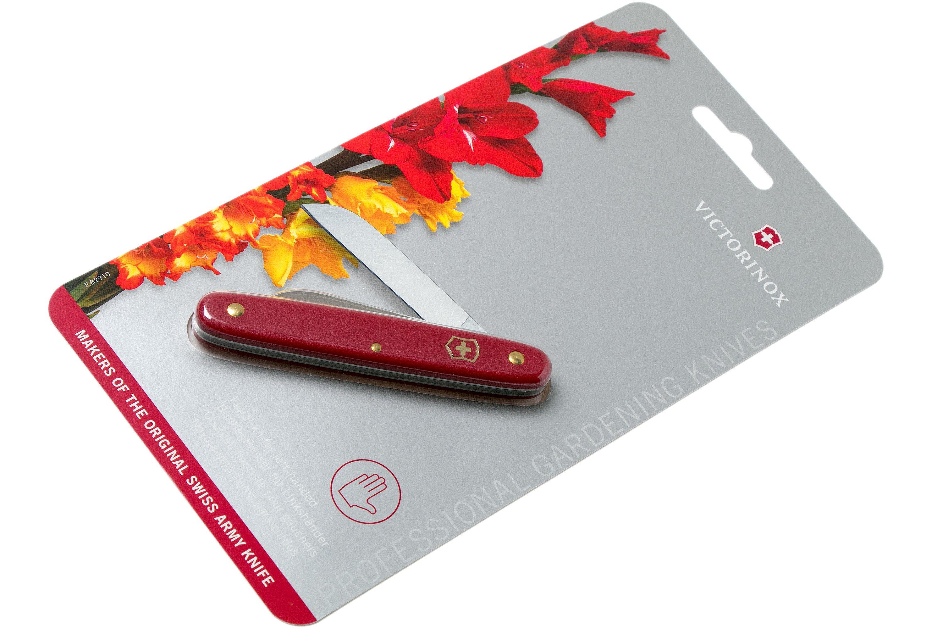 Victorinox Floral knife Left-handed 3.9450.B1 red