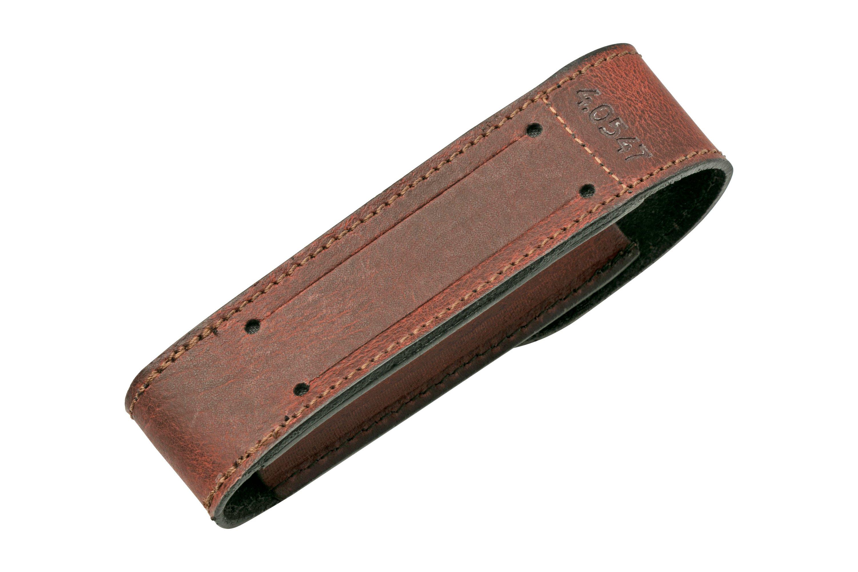 Victorinox belt sheath 4.0547, brown leather | Advantageously