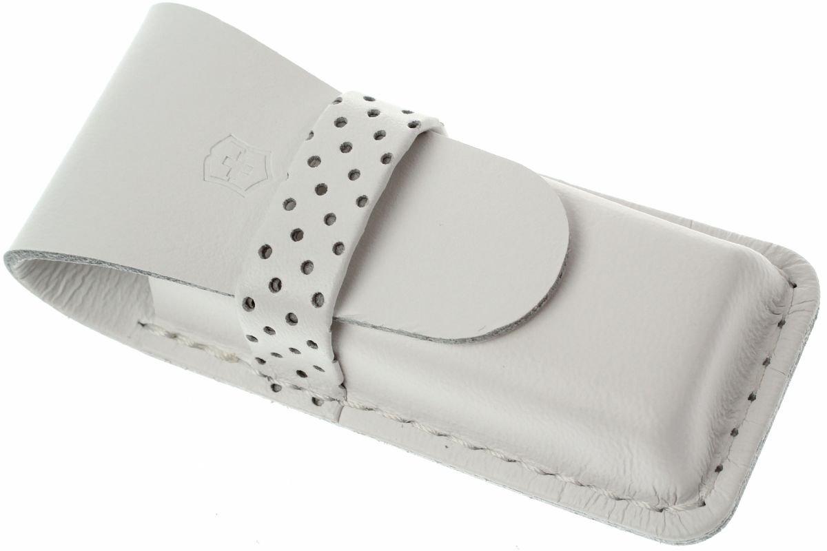 Victorinox leather pocket sheath for Tomo, colour white