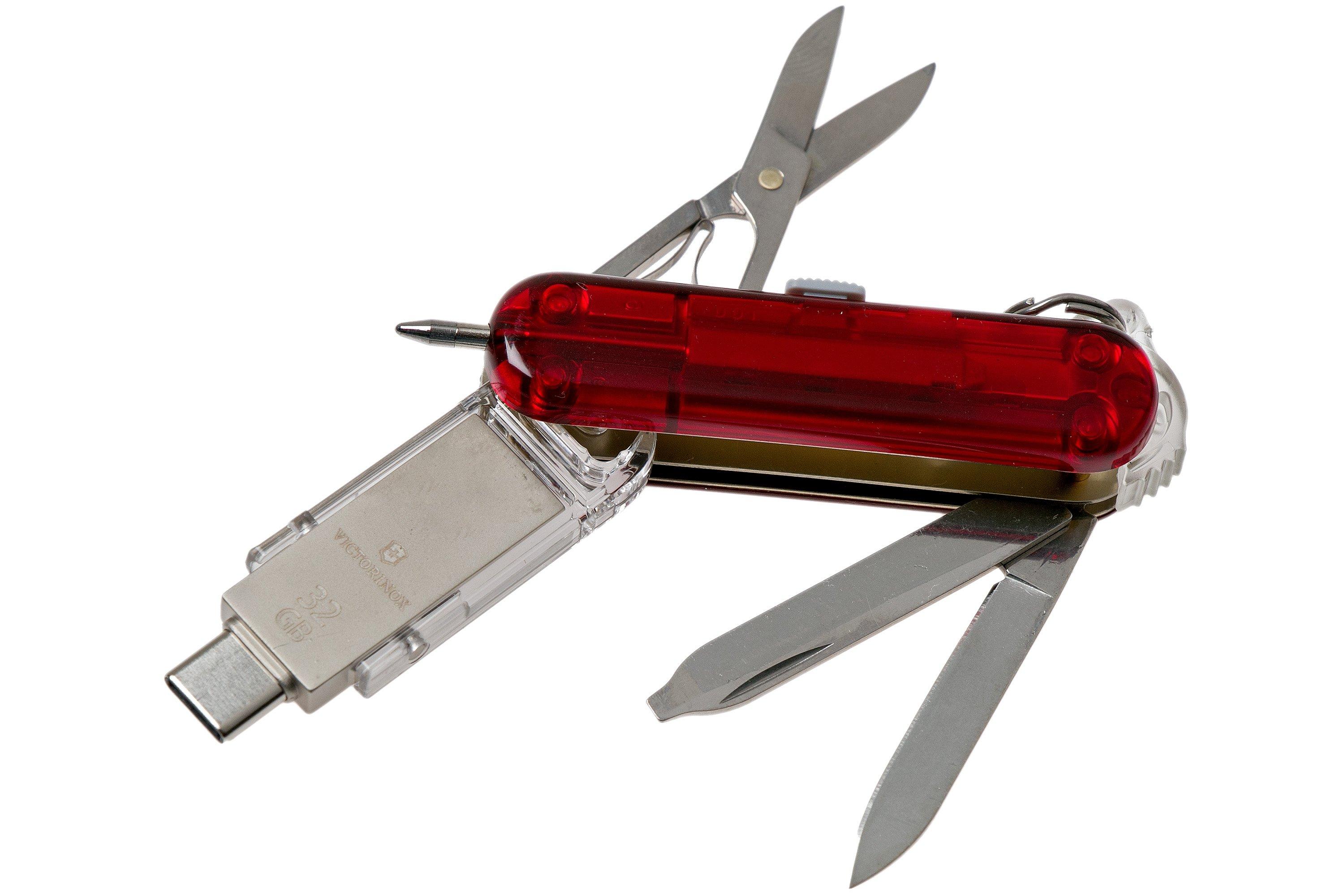 Couteau suisse Victorinox@work USB 32GB rubis - 4.6235.TG32B1