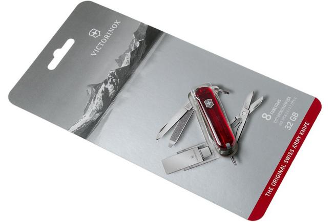 Victorinox @ Work Usb 3.0/3.1 32Gb 4.6235.Tg32B1 Swiss Pocket Knife |  Advantageously Shopping At Knivesandtools.Com