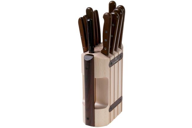 Victorinox Cutlery block wood handles 11 pieces 5.1150.11