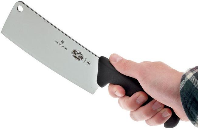 Manual Stainless Steel Victorinox Kitchen Cleaver Fibrox Handle 18 Cm
