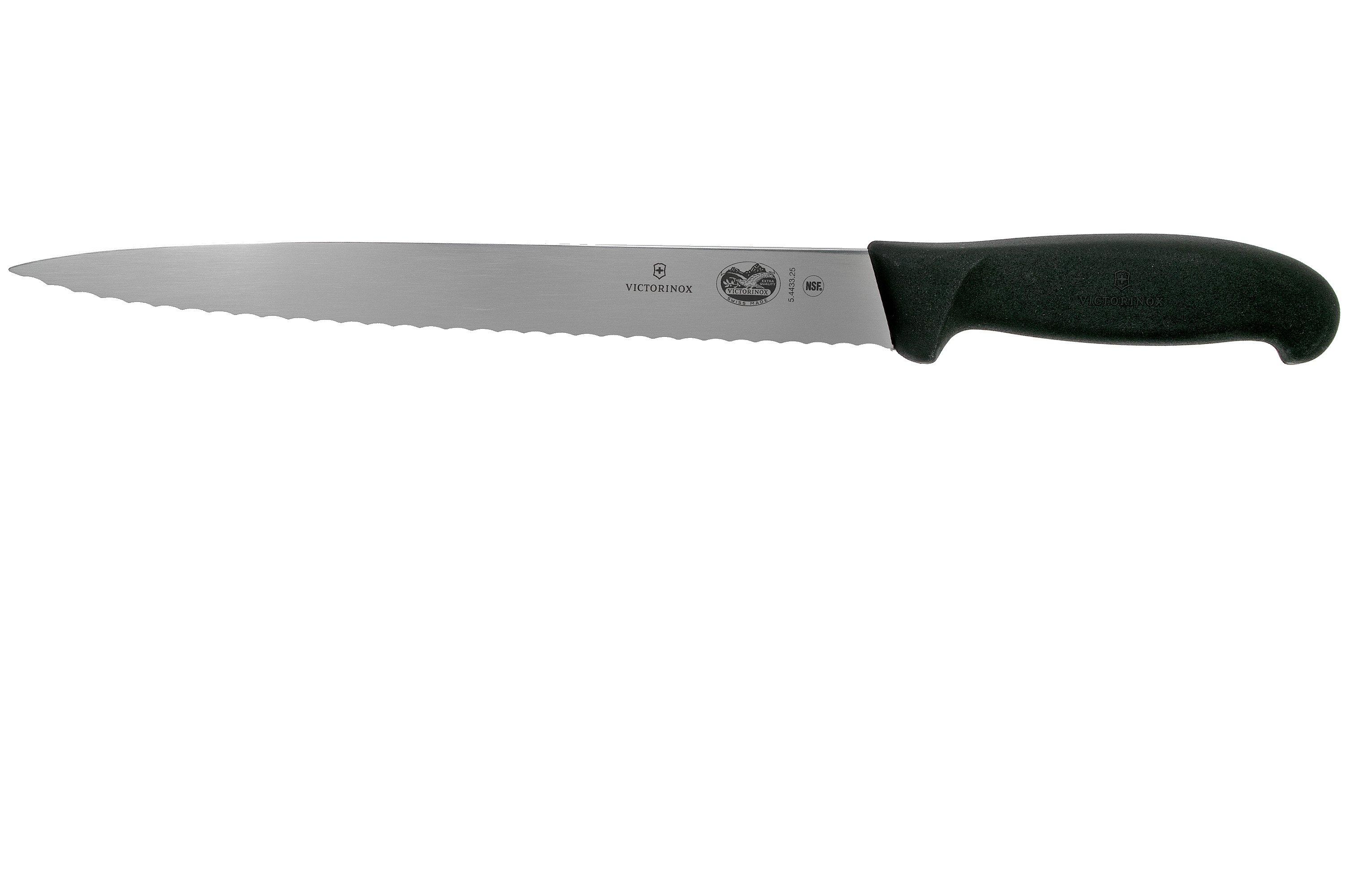 Victorinox Fibrox serrated carving knife, 25 cm