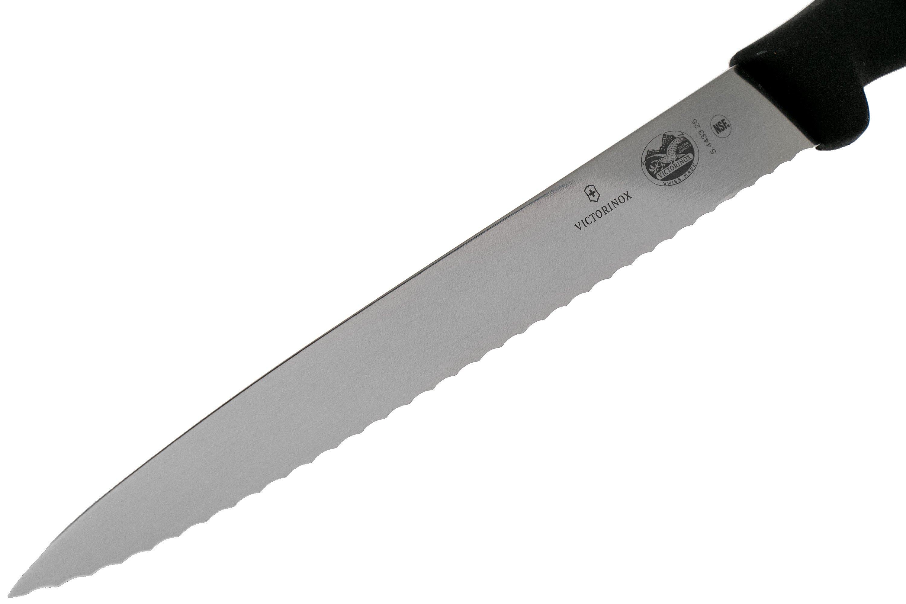 Half Serrated Chef's Knife 25 cm Fibrox 5.2033.25 VICTORINOX