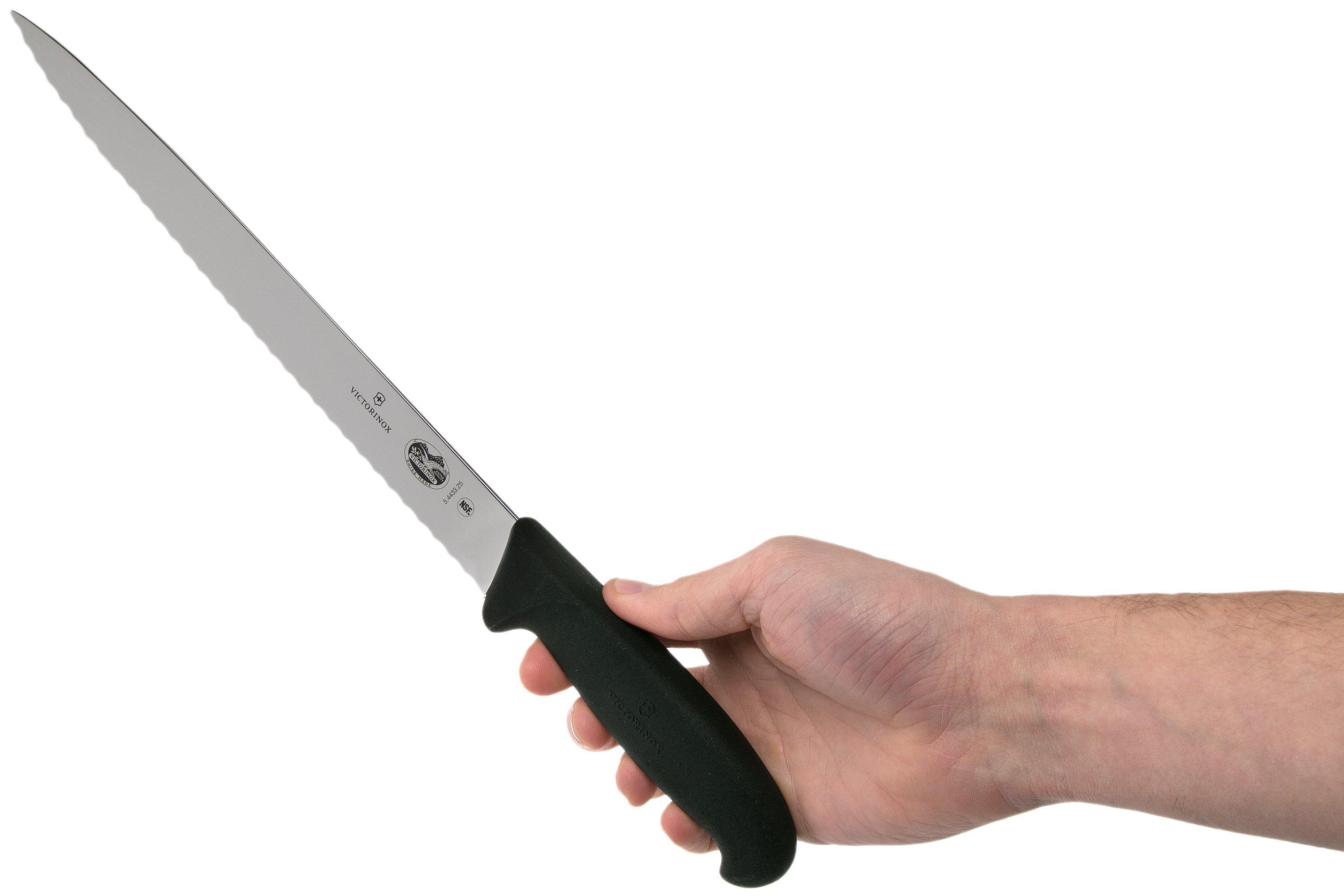 Half Serrated Chef's Knife 25 cm Fibrox 5.2033.25 VICTORINOX