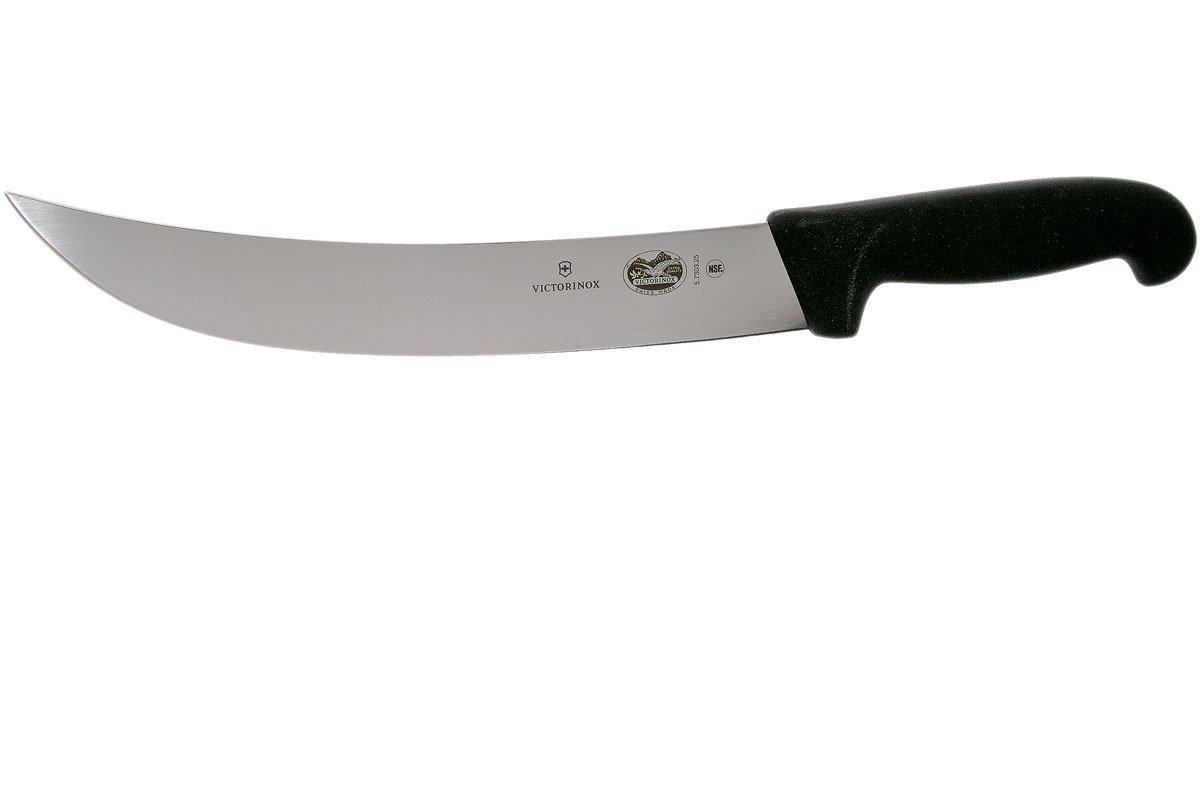 Cuchillo fibrox carnicero curvo de 25 cm. negro - Cuchillería Oficio