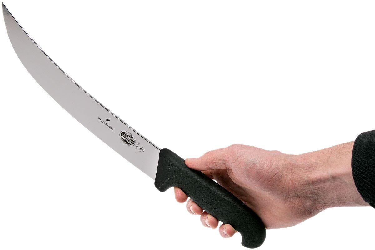 Cuchillo fibrox carnicero curvo de 25 cm. negro - Cuchillería Oficio