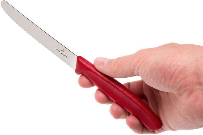 Victorinox Swiss Classic 4 Serrated Paring Knife (Red)