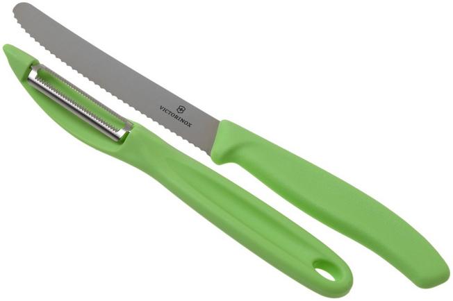Bild für Victorinox SwissClassic 6.7116.21L42 Gemüsemesser, grün, 2er-Set