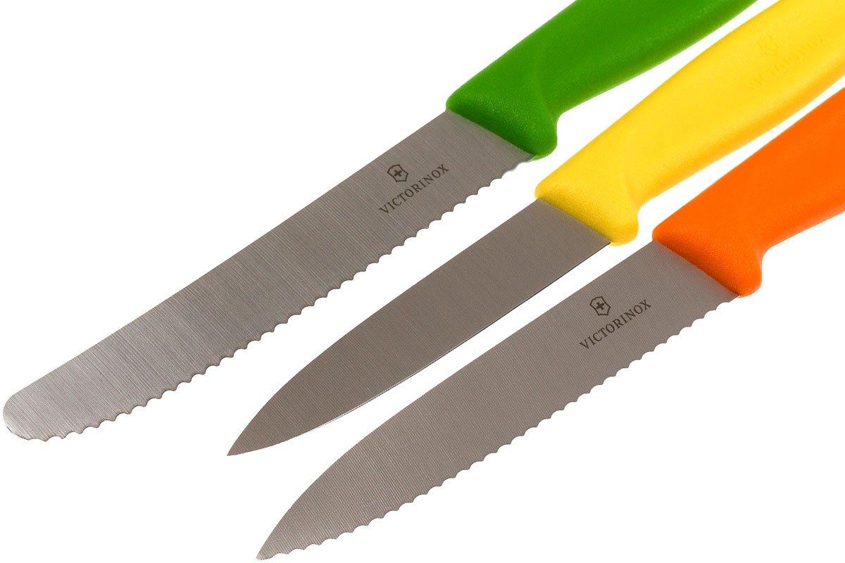 Victorinox Swiss Classic Trend Colors Paring Knife Set with Tomato and Kiwi  Peeler, 3 Pieces in light green - 6.7116.33L42