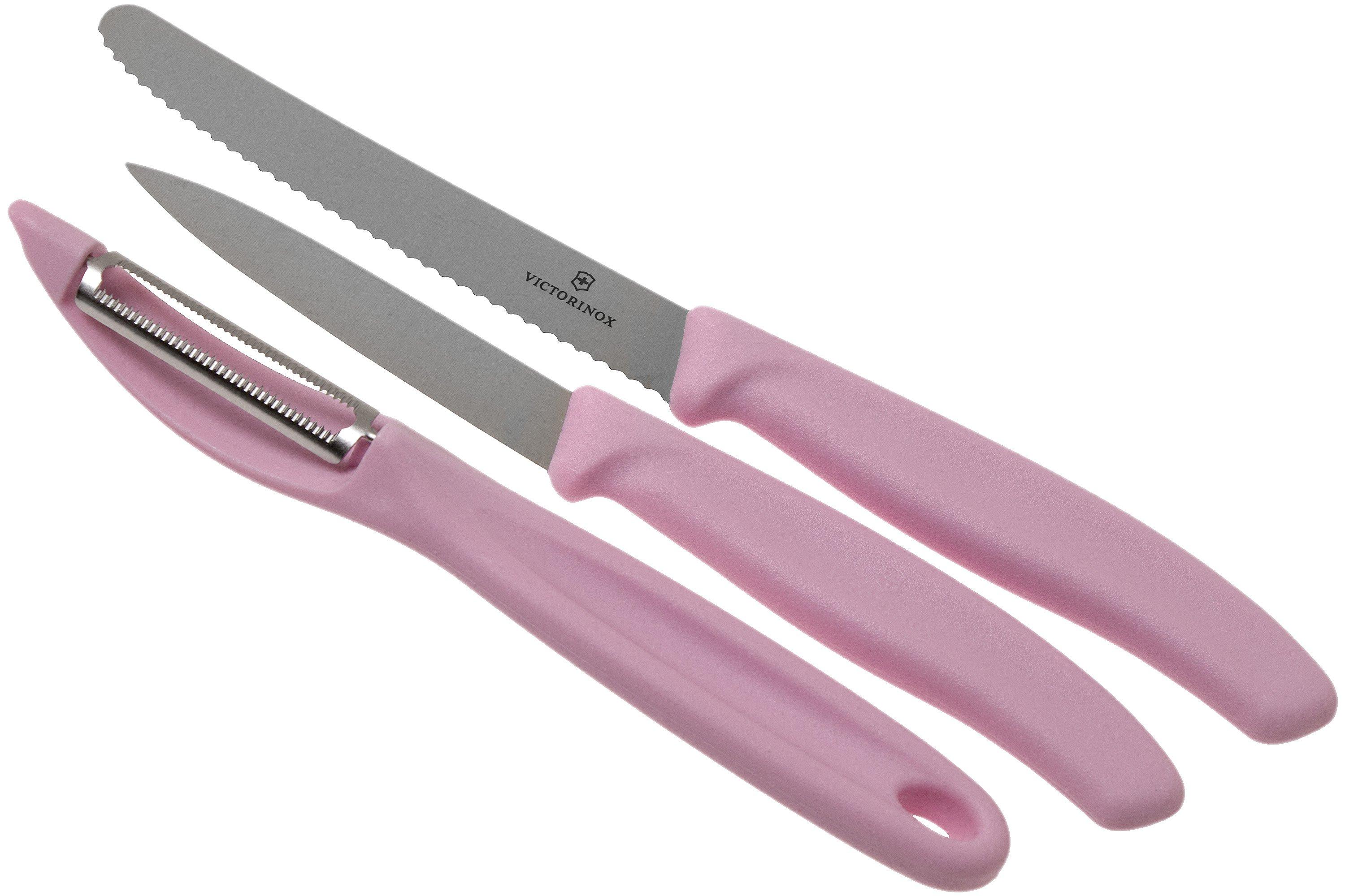 Pink store knife set