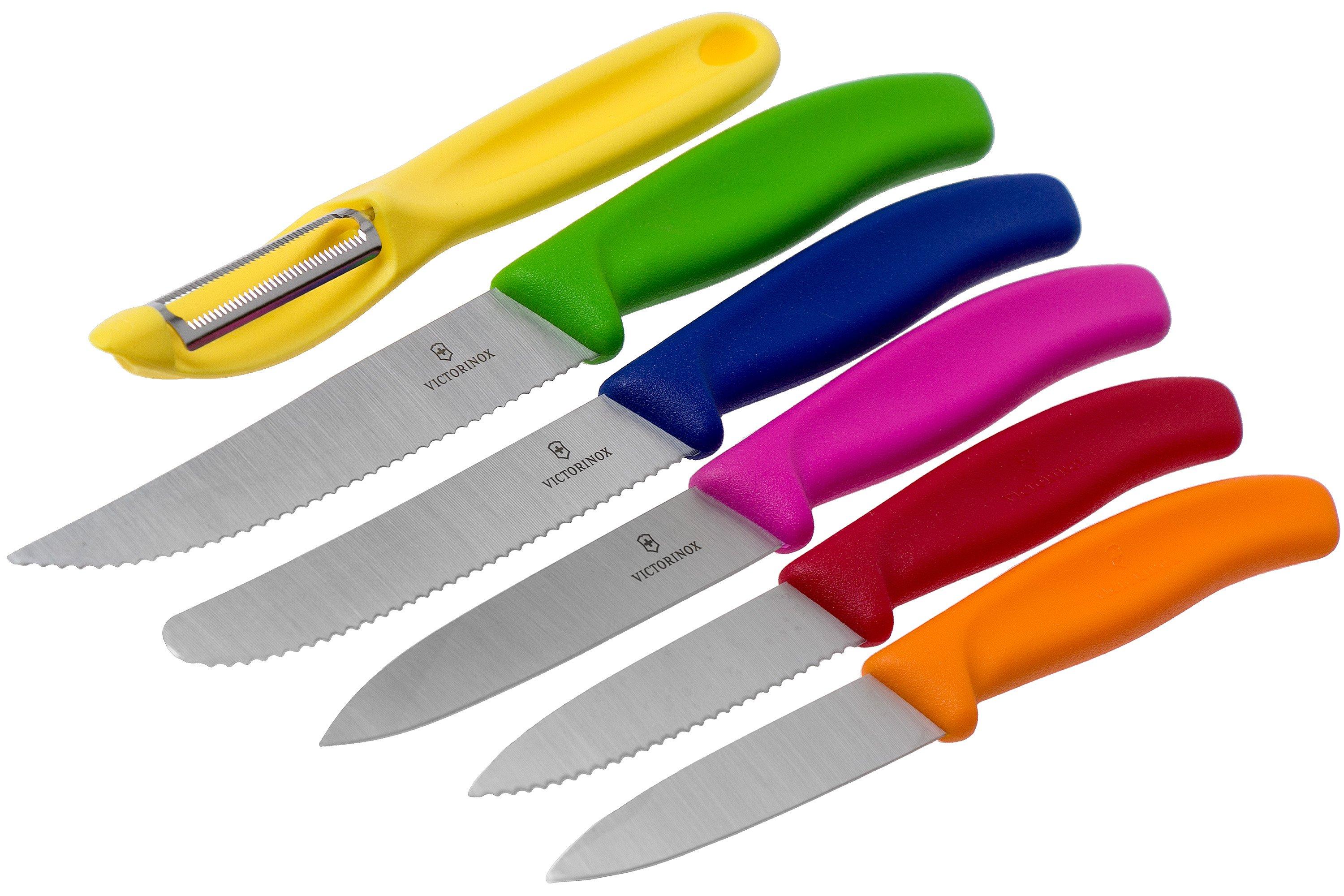 Set De 3 Couteaux De Cuisine Victorinox Swiss Classic - Lames Inox, Manches Noirs, Passe Au Lave-vaisselle