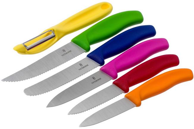 Swiss Classic 6-Piece Paring Knife Set by Victorinox at Swiss Knife Shop