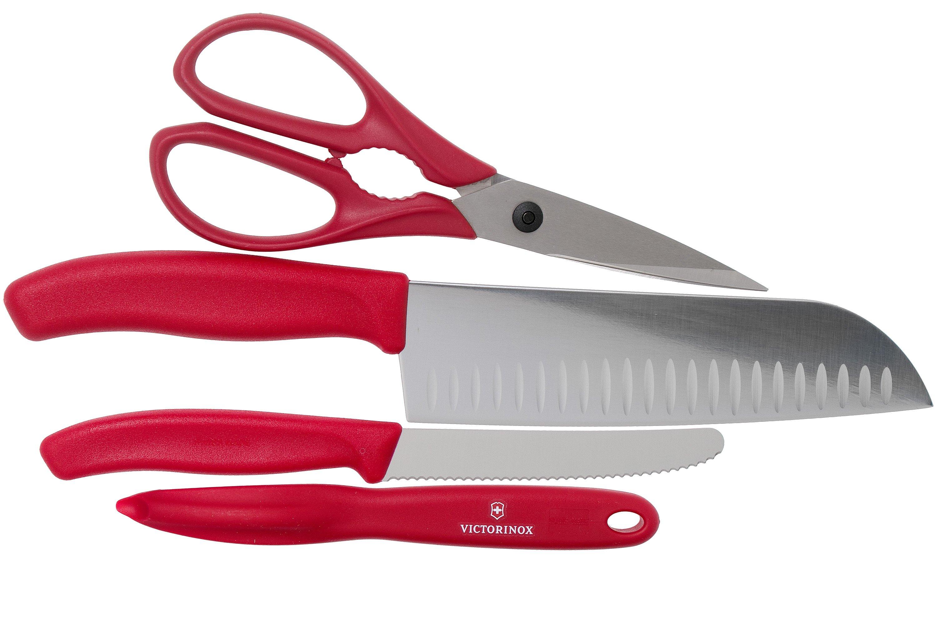 Victorinox SwissClassic 6.7131.4G set de 4 couteaux de cuisine, rouge