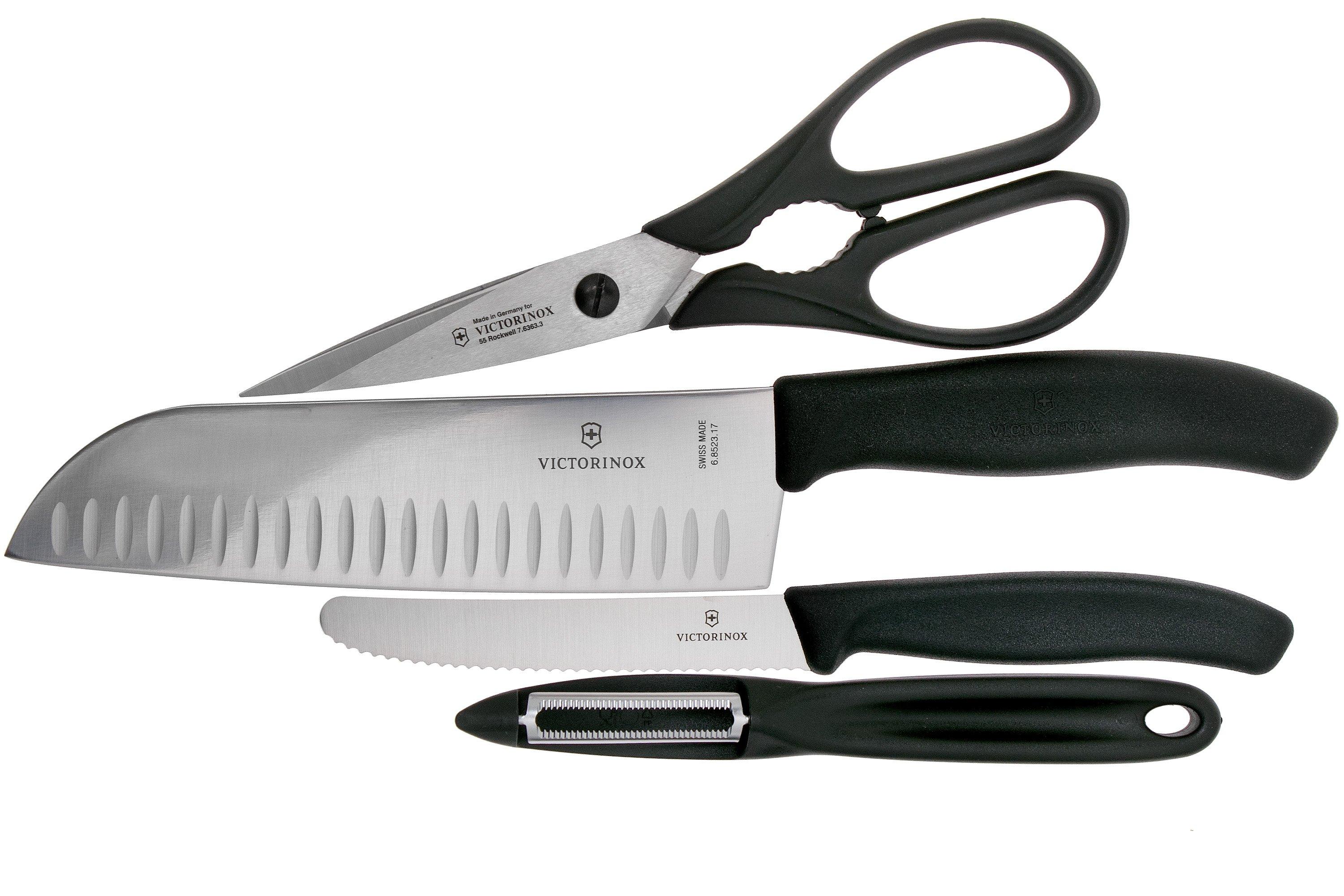 Victorinox SwissClassic 6.7133.7G set de 7 couteaux de cuisine, noir