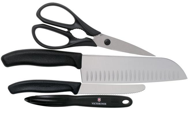 Victorinox 5-Piece Swiss Classic Kitchen Knife Set - Black