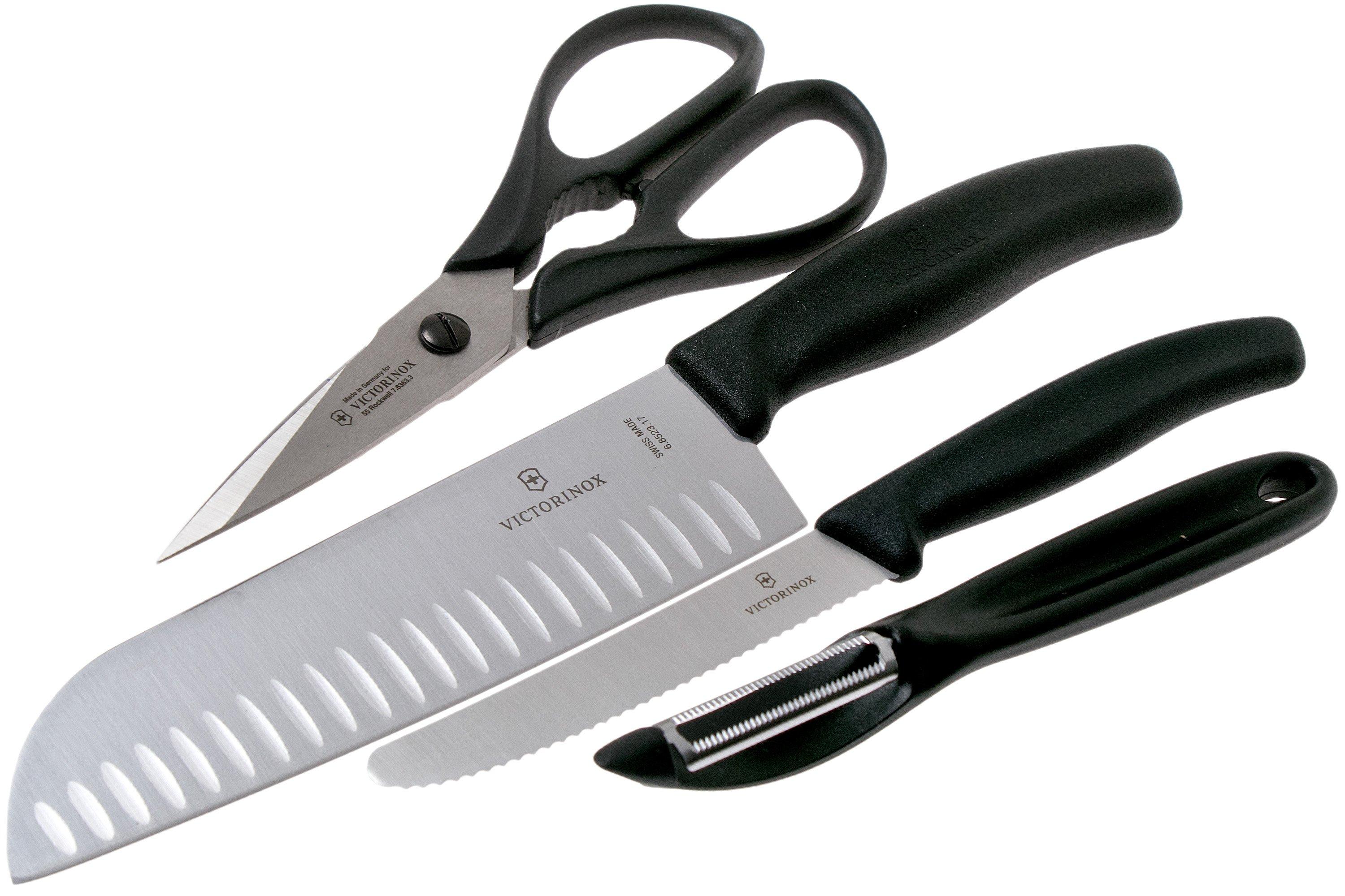 Victorinox SwissClassic 6.7133.4G set di coltelli da cucina, 4-pz, nero