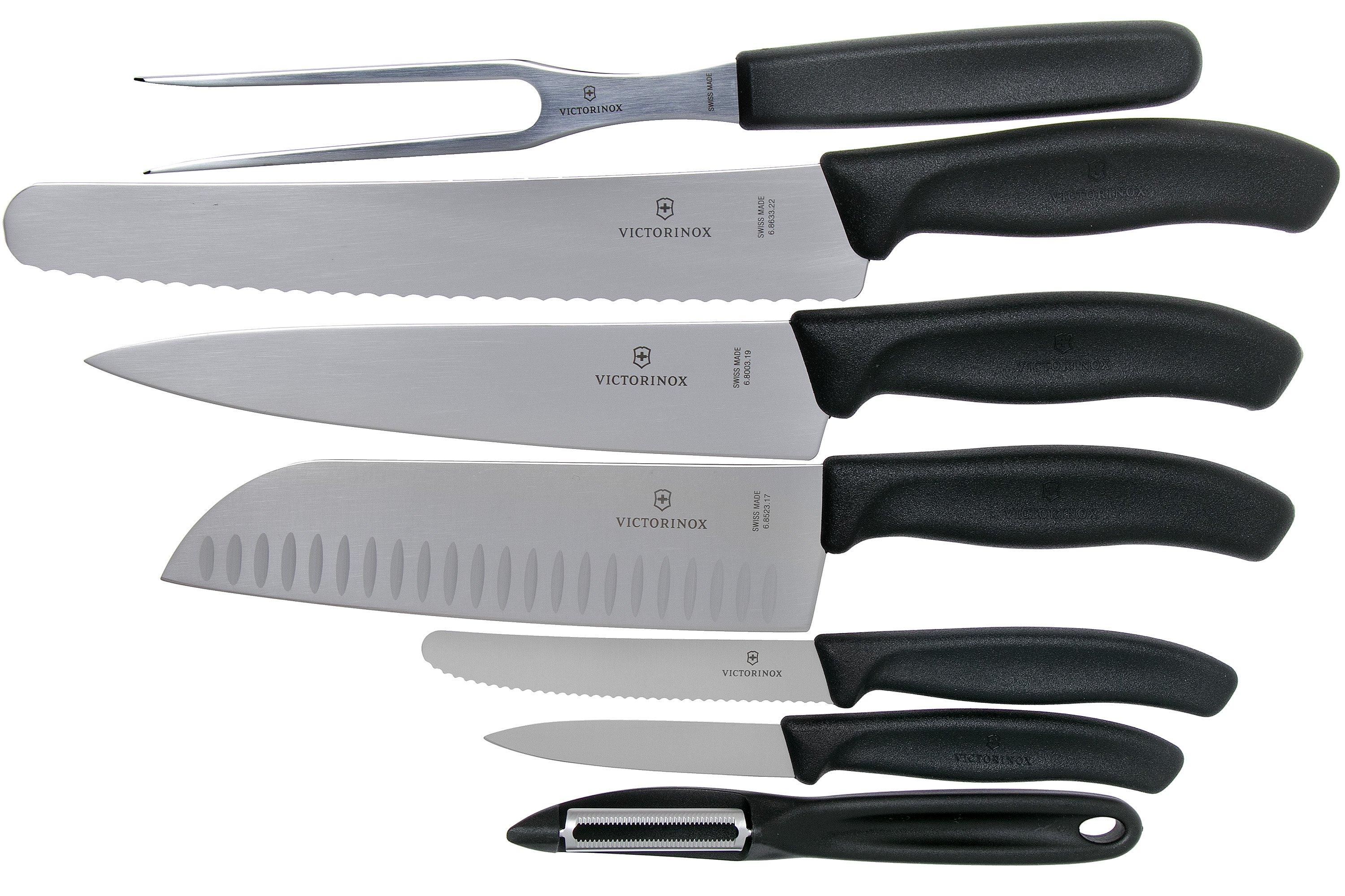 Victorinox SwissClassic 6.7133.7G set di coltelli da cucina, 7-pz, nero