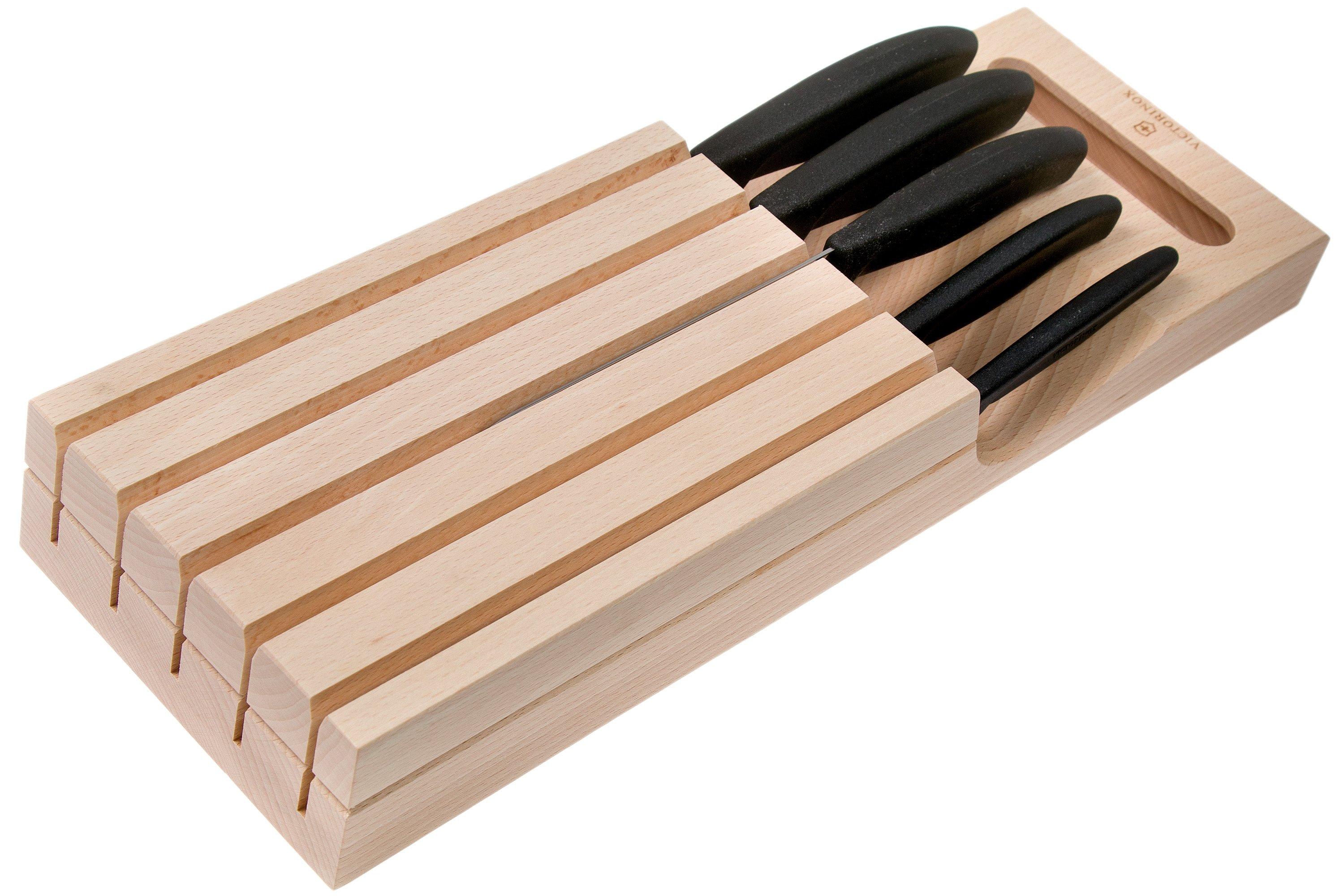 Victorinox Wood 5.1150.11, 11-piece knife set, maple