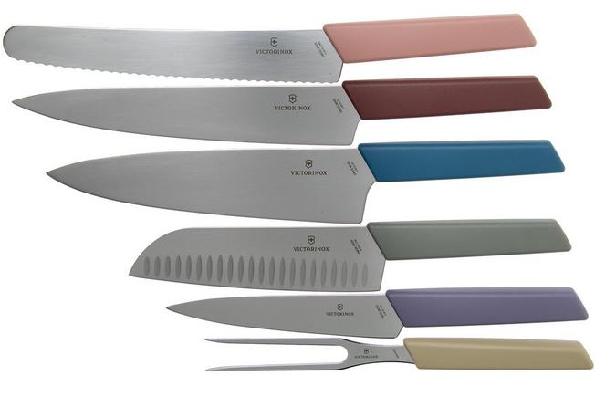 Victorinox Swiss Modern 6-piece knife set mixed colours, 6.7186.66