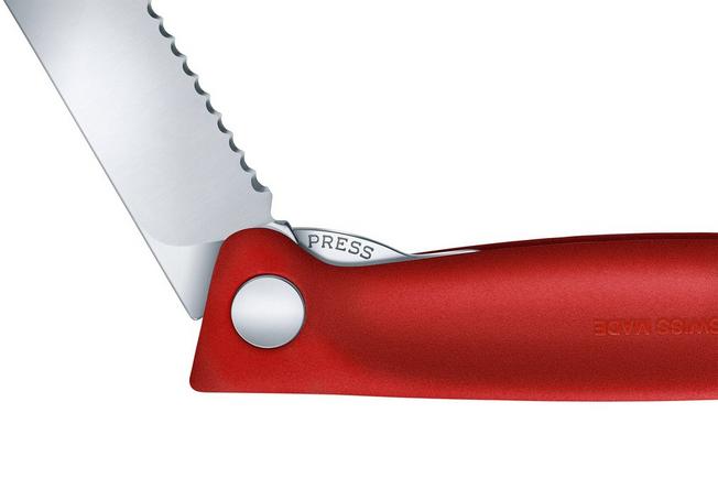 Image for Victorinox SwissClassic Cutting Board Picnic Knife Set 6.7191.FC1 Chili Red, 2-piece