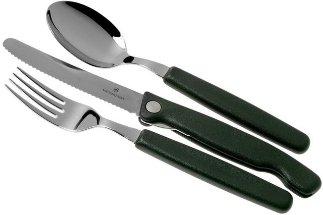 3pcs/set Stainless Steel Cutlery Set (knife, Fork, Spoon) With