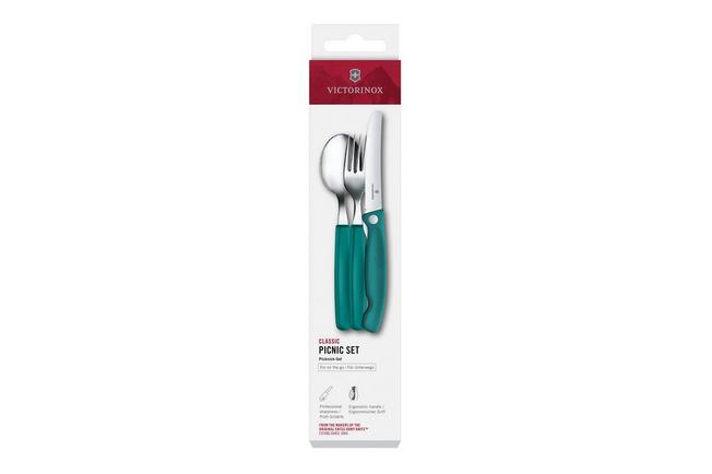 Imagen para Victorinox Swiss Classic Picnic Set 6.7194.3FC1 Green, set de 3 cubiertos