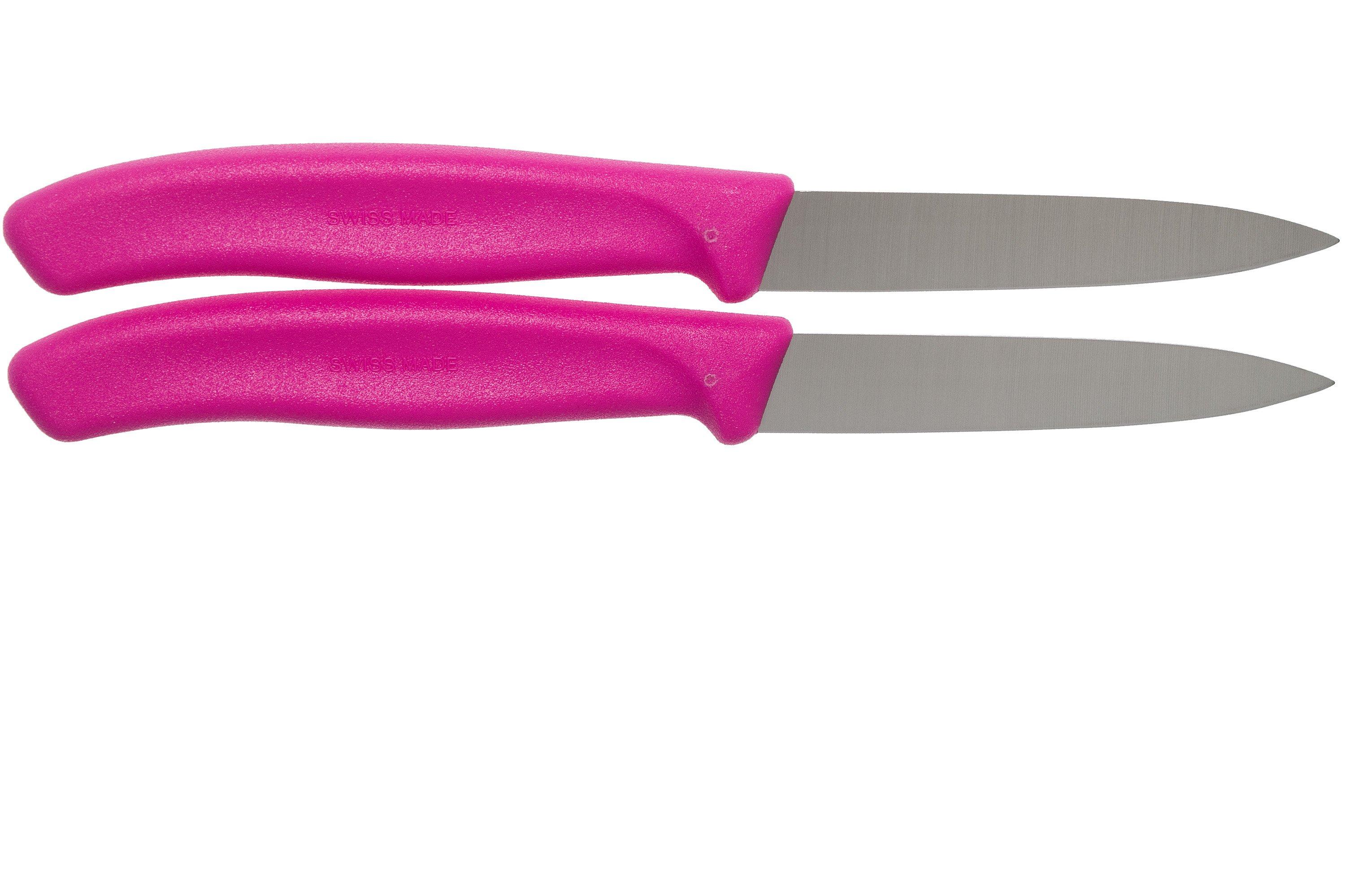 Victorinox SwissClassic vegetable knives pink 8 cm, set of 2,  VT6-7606-L115B