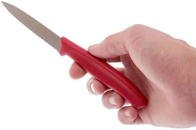 Image for Victorinox Swissclassic serrated vegetable knives red, set of 4, 6.7631-4