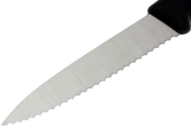 Victorinox SwissClassic vegetable knives partly serrated black