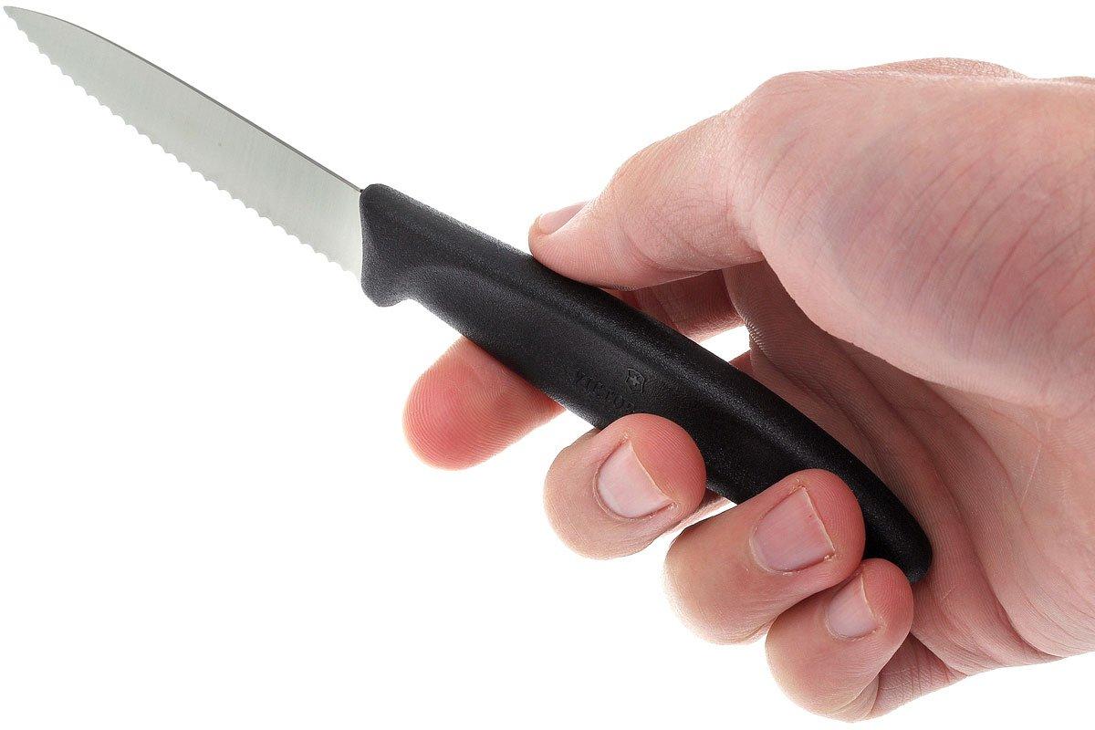 ノワール Victorinox SwissClassic groentemesjes gekarteld zwart, set van 4
