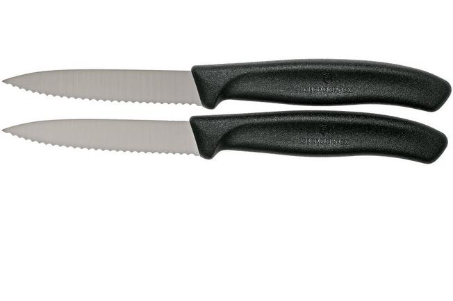 Cuchillo pelador dentado / de verduras Swiss Classic 8 cm, amarillo