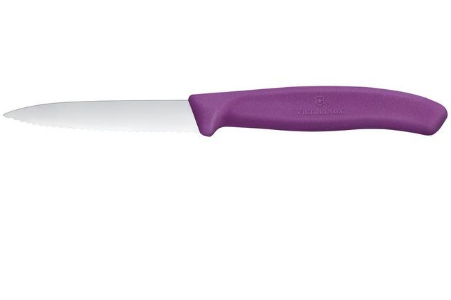 Image pour Victorinox Swiss Classic 6.7635.C1 Wavy, Purple, couteau à légumes dentelé